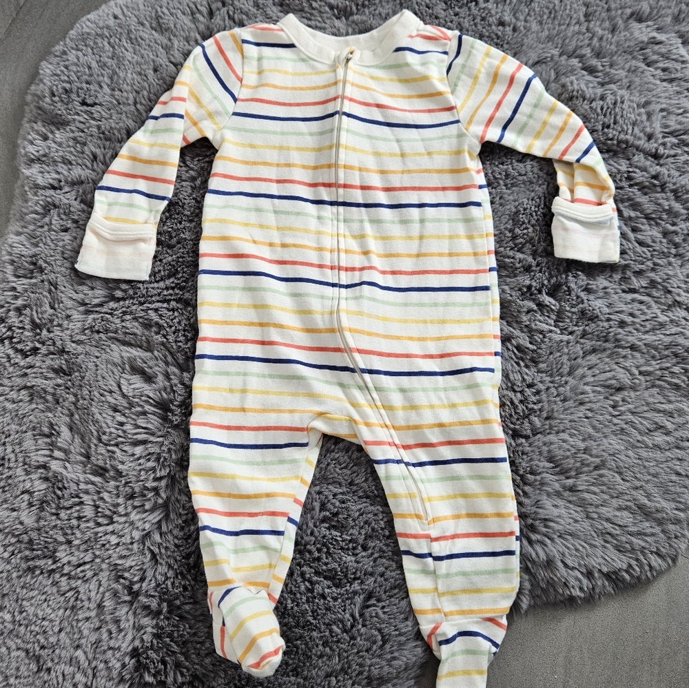 Old Navy - 100% Cotton Footies Colourful Stripes